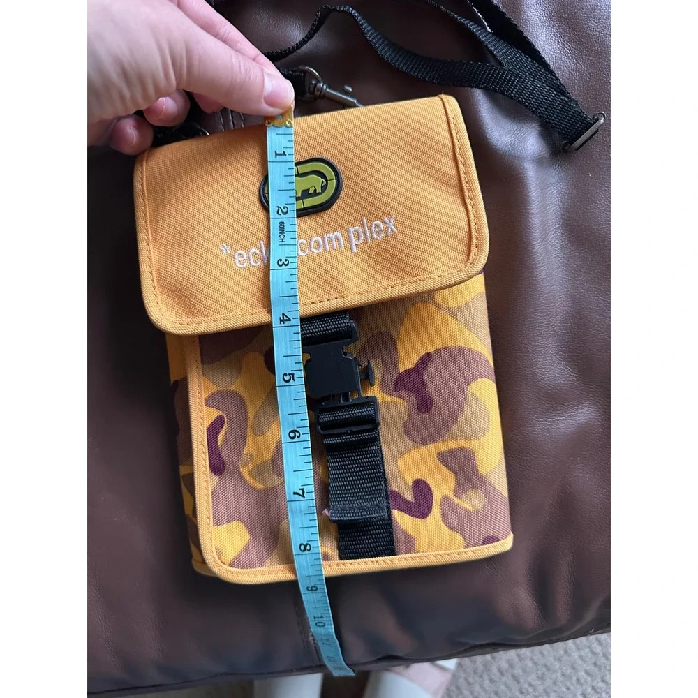 Ecko Unltd Complex Yellow Camo Neck Wallet‎ Crossbody Bag Streetwear Tactical